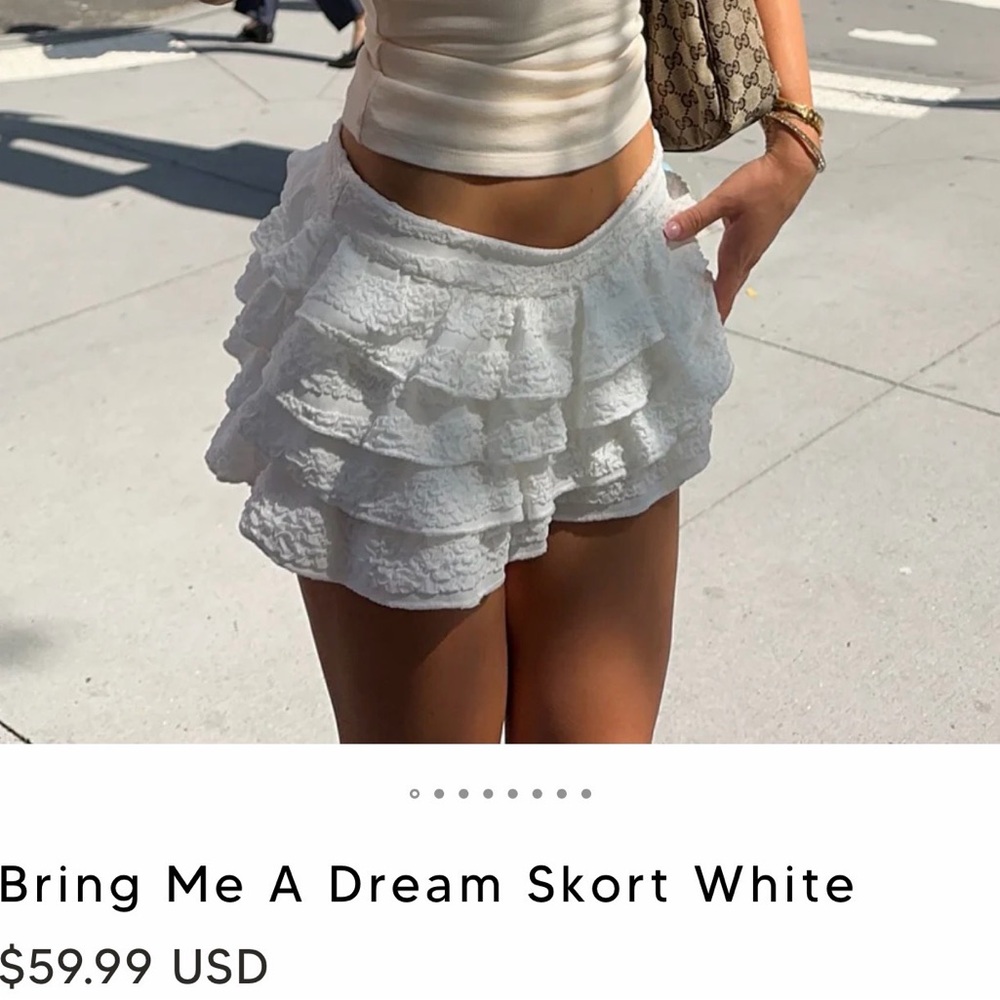 White Fox Boutique Bring Me A Dream Skort White